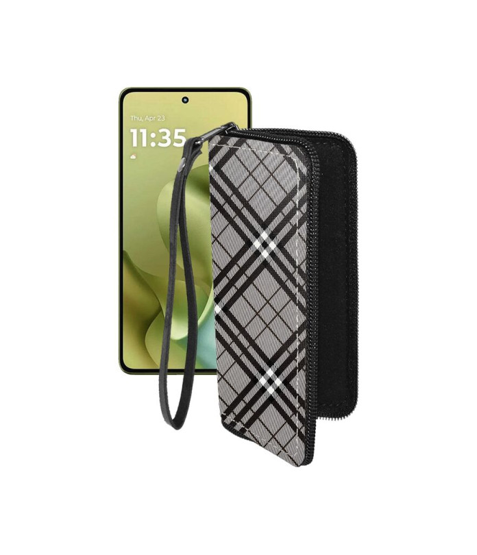 Чохол-гаманець з екошкіри для телефону Motorola Moto G86