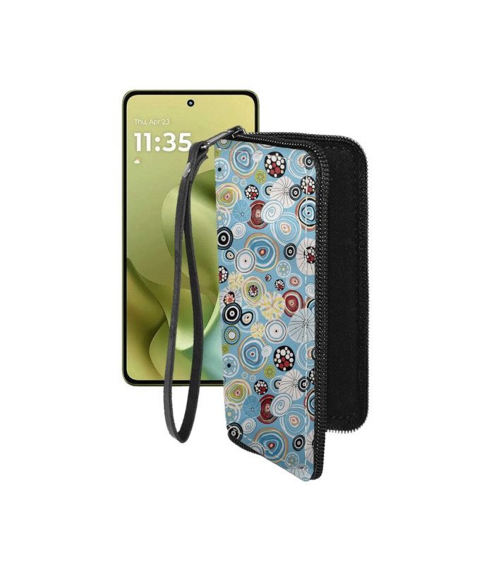 Чохол-гаманець з екошкіри для телефону Motorola Moto G86