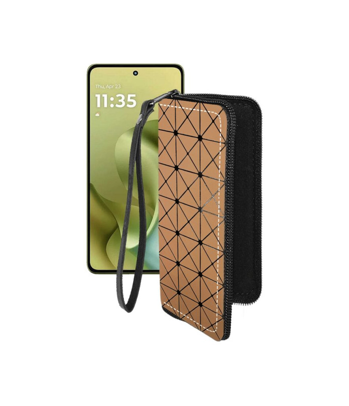 Чохол-гаманець з екошкіри для телефону Motorola Moto G86