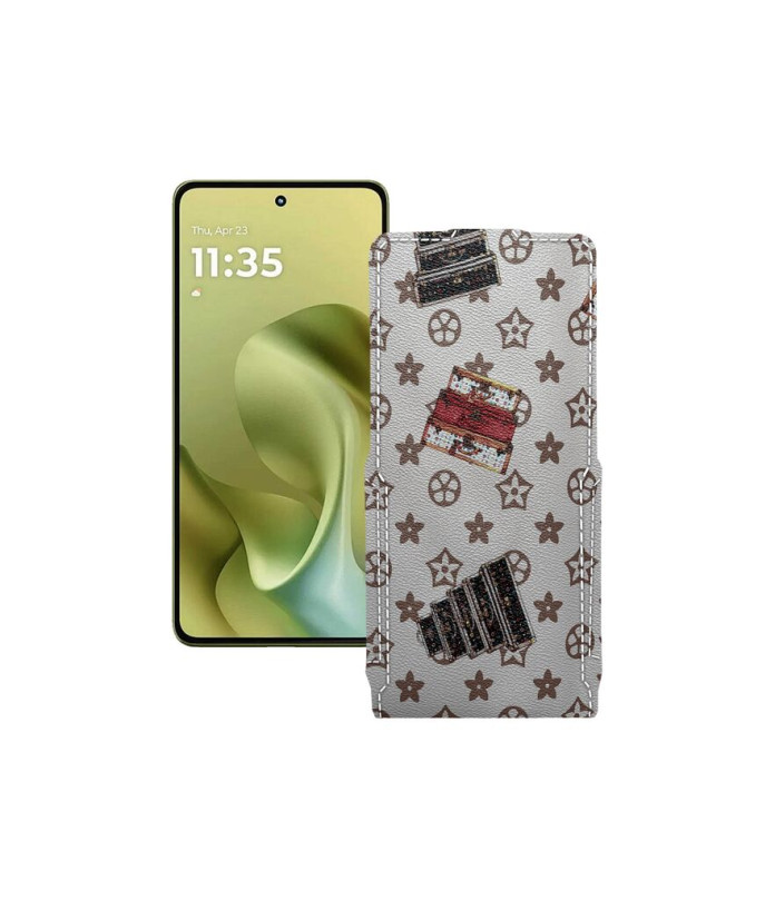 Чохол-флип з екошкіри для телефону Motorola Moto G86