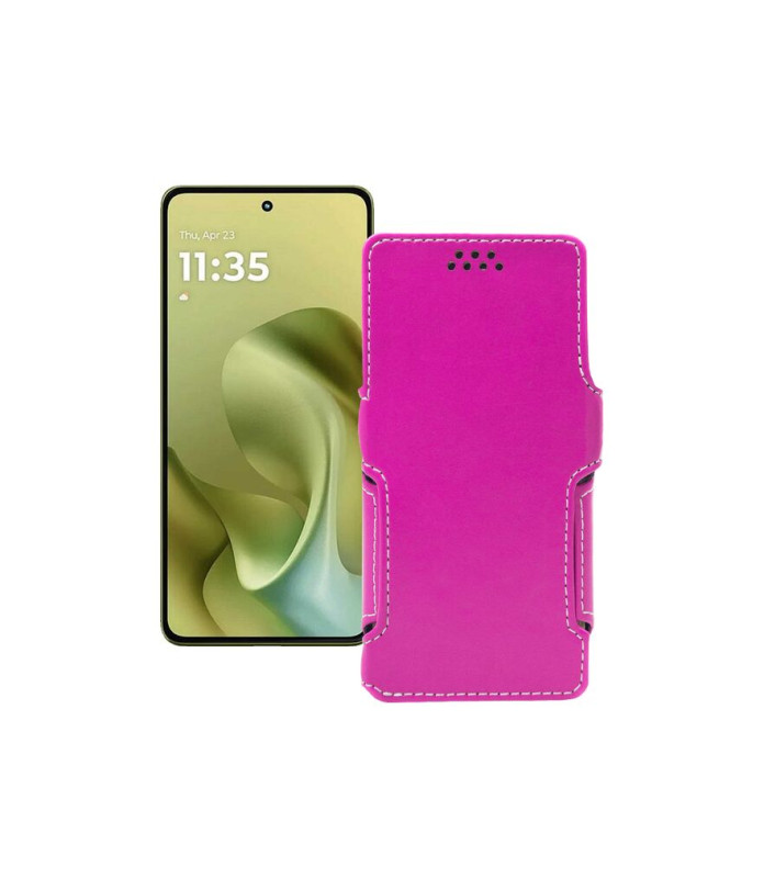 Чохол-книжка з екошкіри для телефону Motorola Moto G86