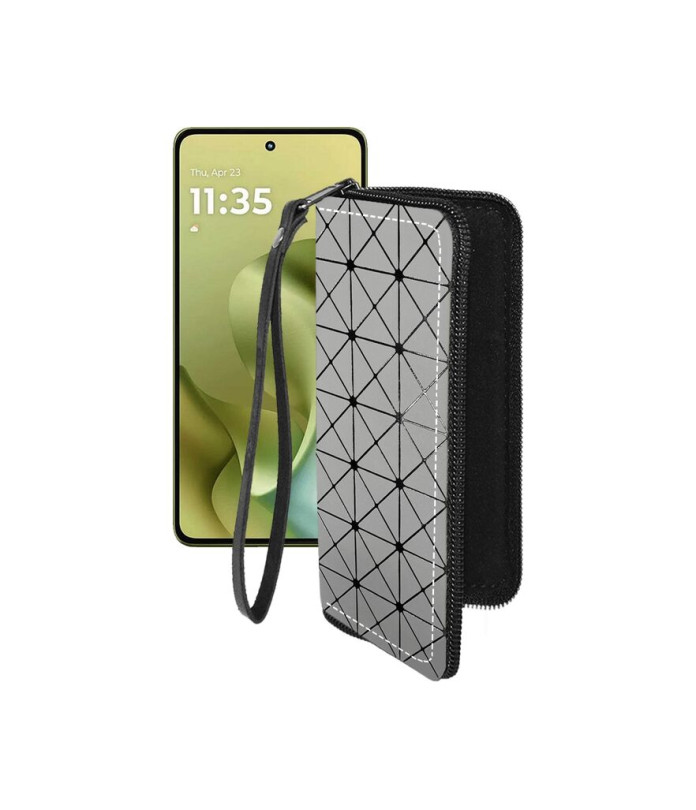 Чохол-гаманець з екошкіри для телефону Motorola Moto G86