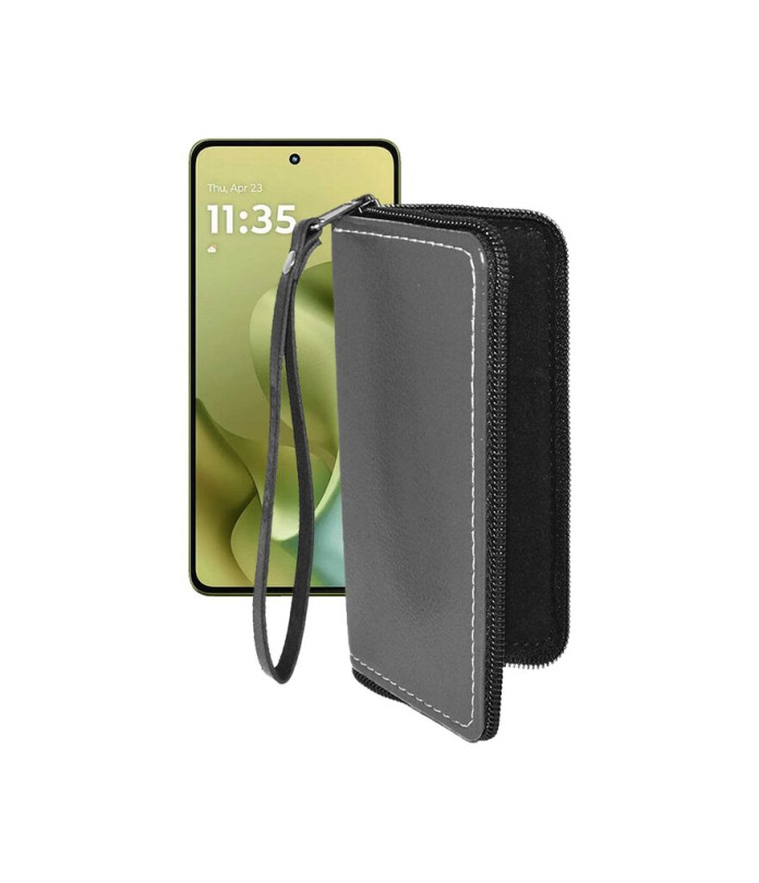 Чохол-гаманець з екошкіри для телефону Motorola Moto G86