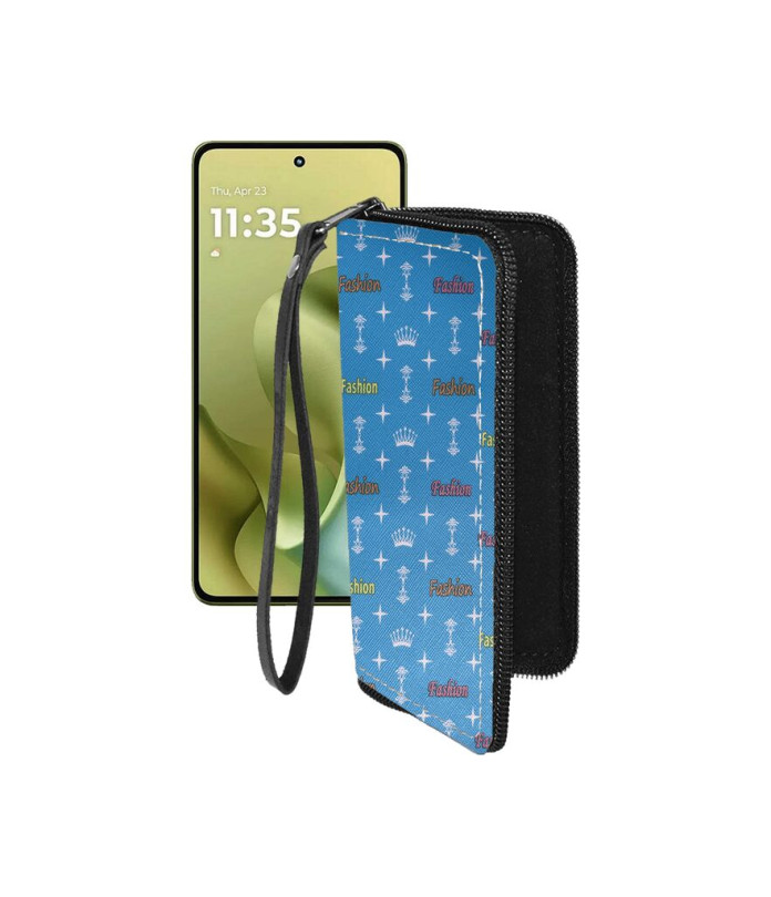 Чохол-гаманець з екошкіри для телефону Motorola Moto G86