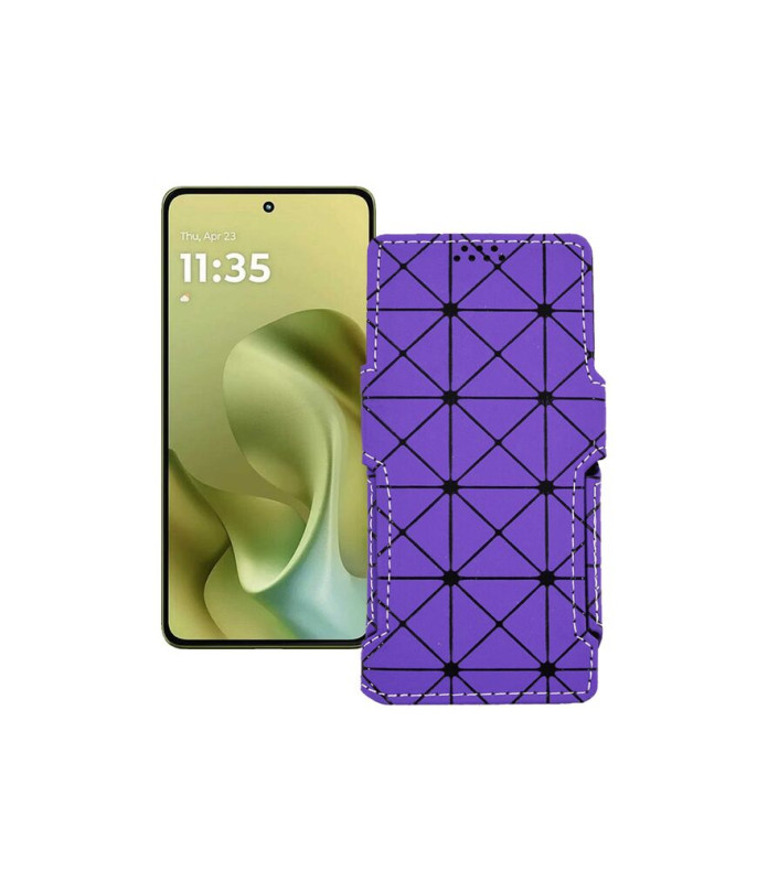 Чохол-книжка з екошкіри для телефону Motorola Moto G86