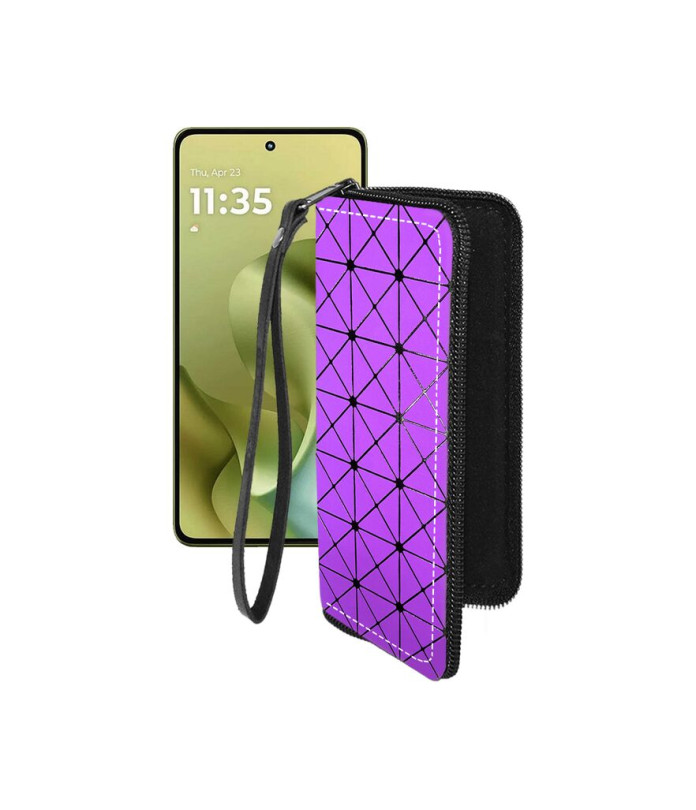 Чохол-гаманець з екошкіри для телефону Motorola Moto G86