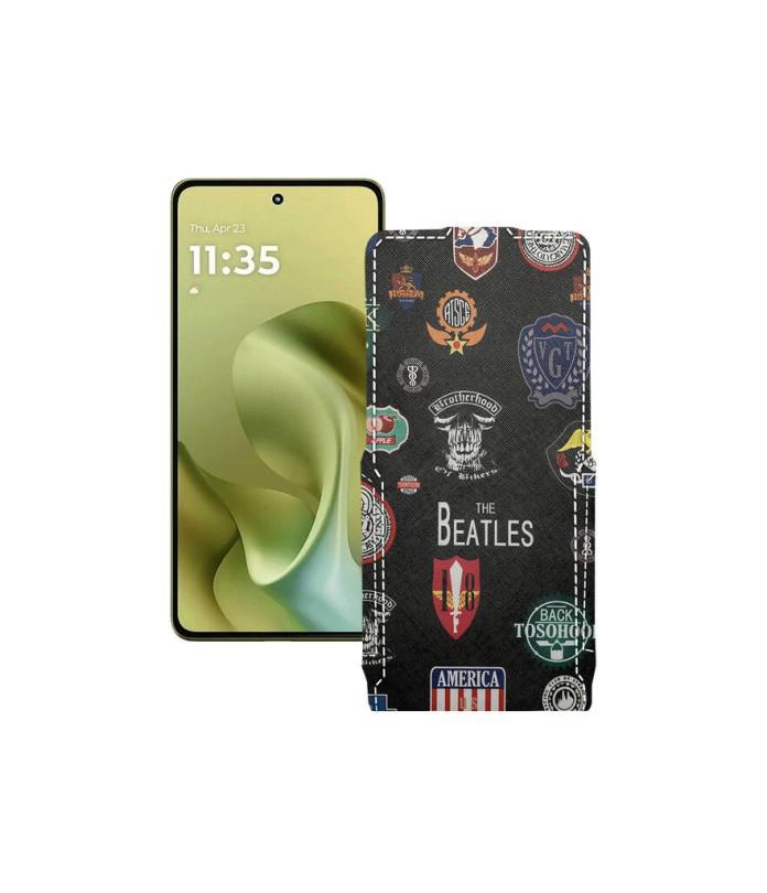 Чохол-флип з екошкіри для телефону Motorola Moto G86