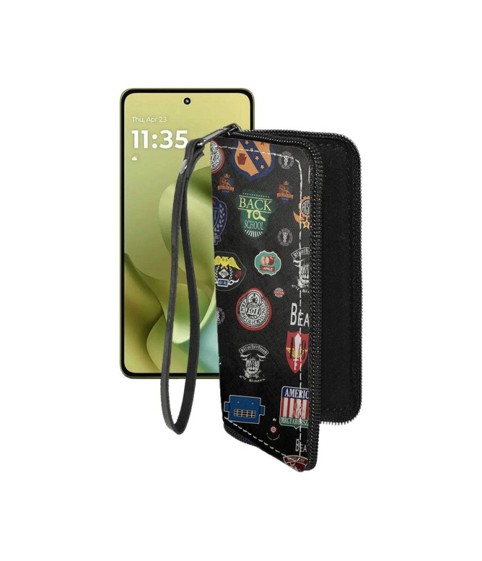 Чохол-гаманець з екошкіри для телефону Motorola Moto G86