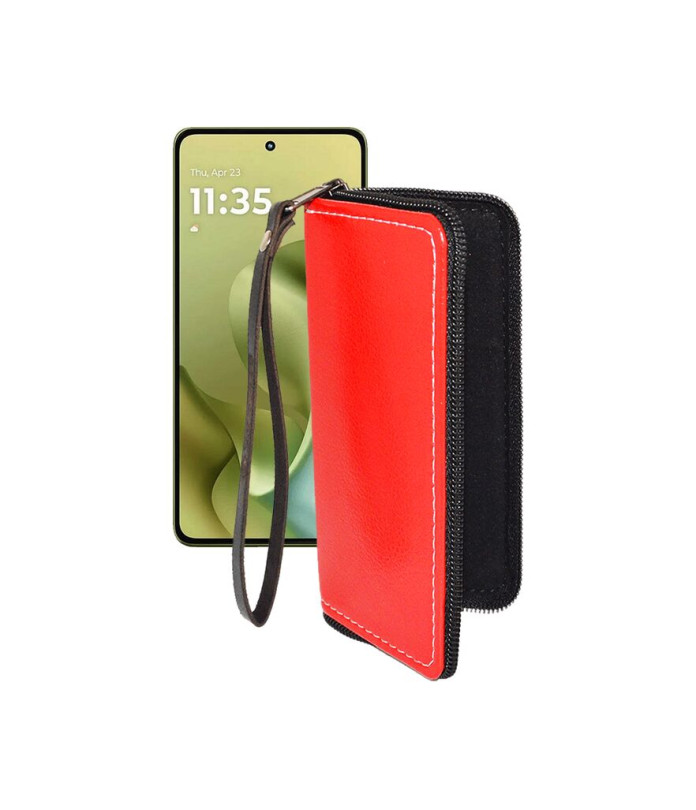 Чохол-гаманець з екошкіри для телефону Motorola Moto G86