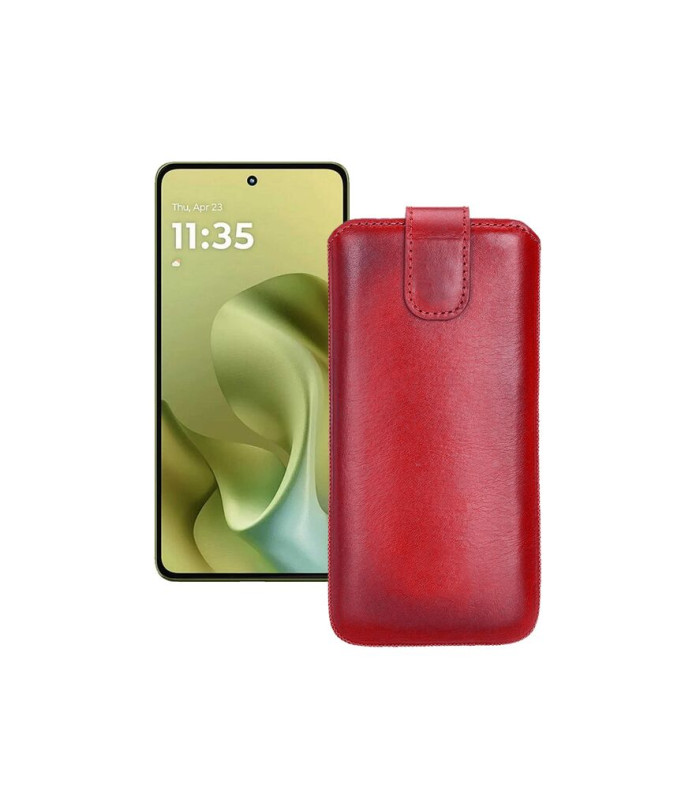 Витяжка зі шкіри для телефону Motorola Moto G86