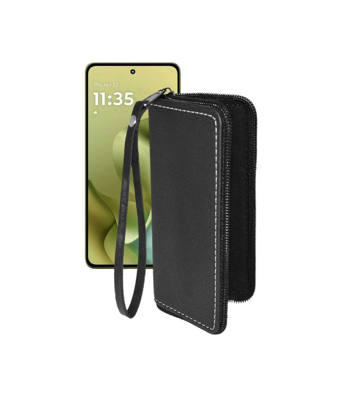 Чохол-гаманець з екошкіри для телефону Motorola Moto G86