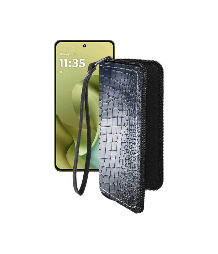 Чохол-гаманець з екошкіри для телефону Motorola Moto G86