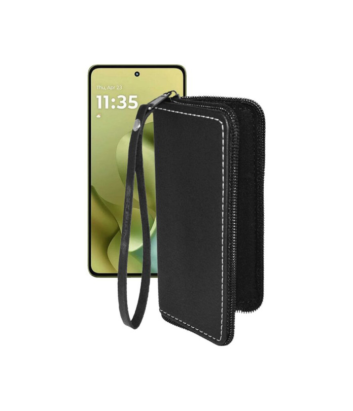 Чохол-гаманець з екошкіри для телефону Motorola Moto G86