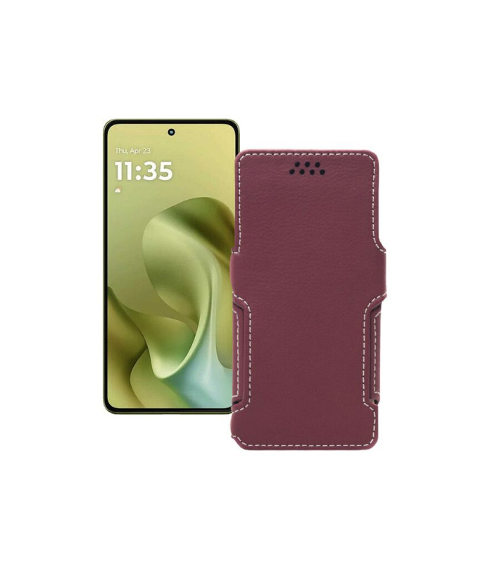 Чохол-книжка з екошкіри для телефону Motorola Moto G86