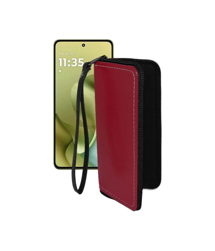 Чохол-гаманець з екошкіри для телефону Motorola Moto G86