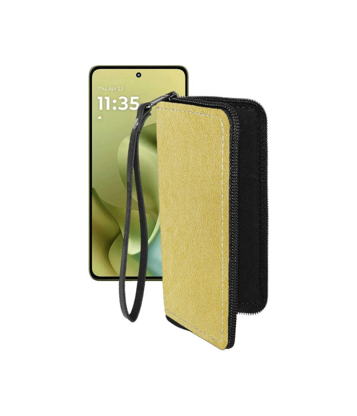 Чохол-гаманець з екошкіри для телефону Motorola Moto G86