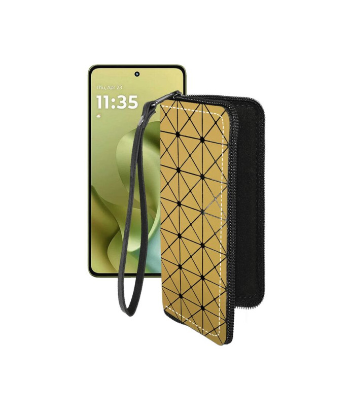 Чохол-гаманець з екошкіри для телефону Motorola Moto G86