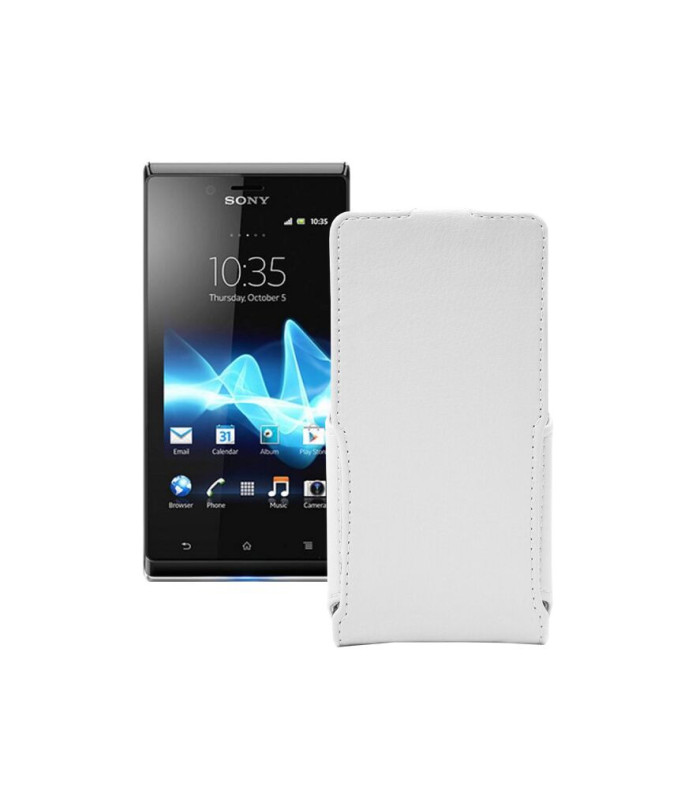 Чохол-флип з екошкіри для телефону Sony Xperia J ST26i