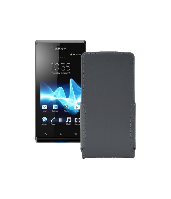 Чохол-флип з екошкіри для телефону Sony Xperia J ST26i