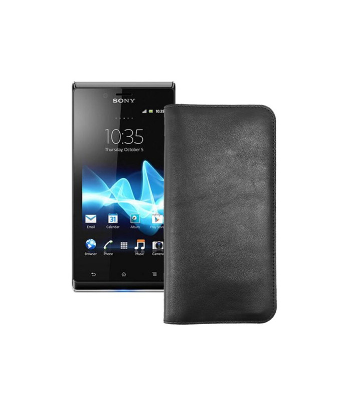 Портмоне з шкіри для телефону Sony Xperia J ST26i