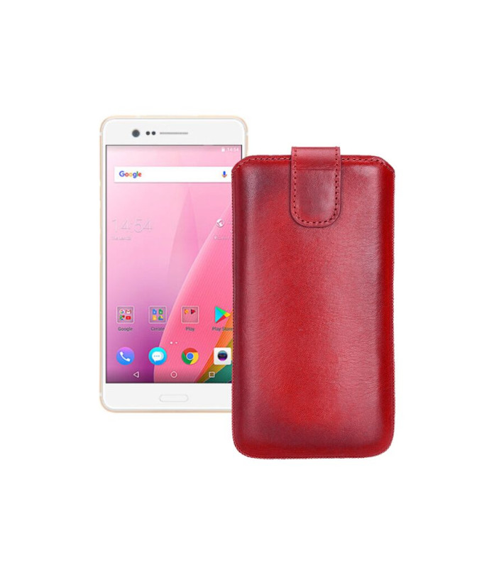 Витяжка з екошкіри для телефону Sharp Z3