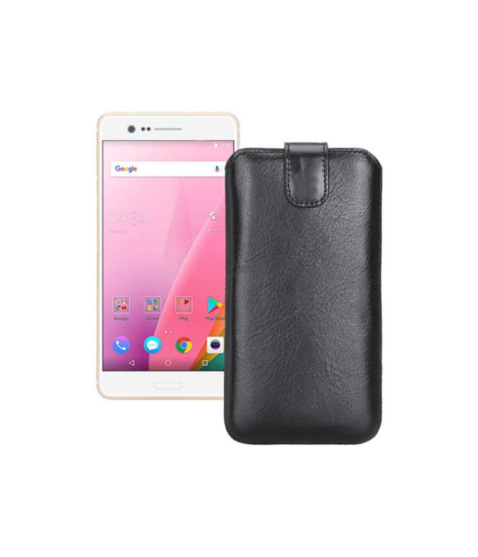 Витяжка з екошкіри для телефону Sharp Z3