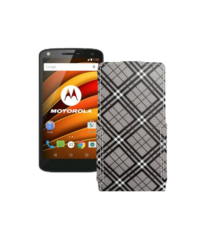 Чохол-флип з екошкіри для телефону Motorola Moto X Force (xt1580)