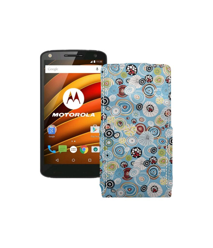 Чохол-флип з екошкіри для телефону Motorola Moto X Force (xt1580)