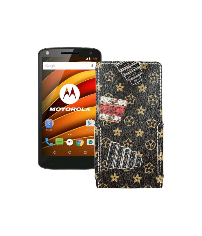 Чохол-флип з екошкіри для телефону Motorola Moto X Force (xt1580)