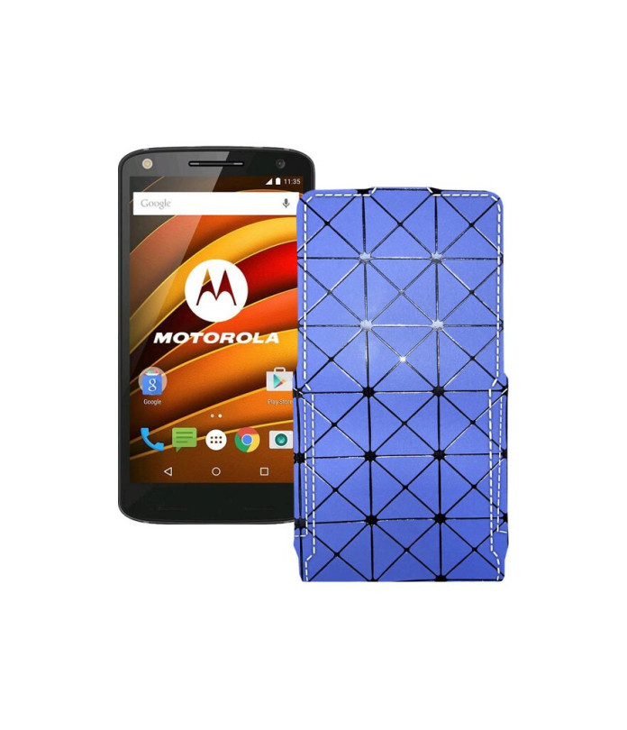 Чохол-флип з екошкіри для телефону Motorola Moto X Force (xt1580)