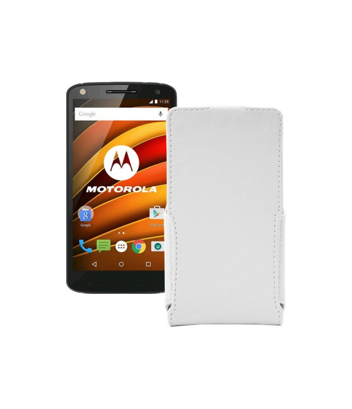 Чохол-флип з екошкіри для телефону Motorola Moto X Force (xt1580)