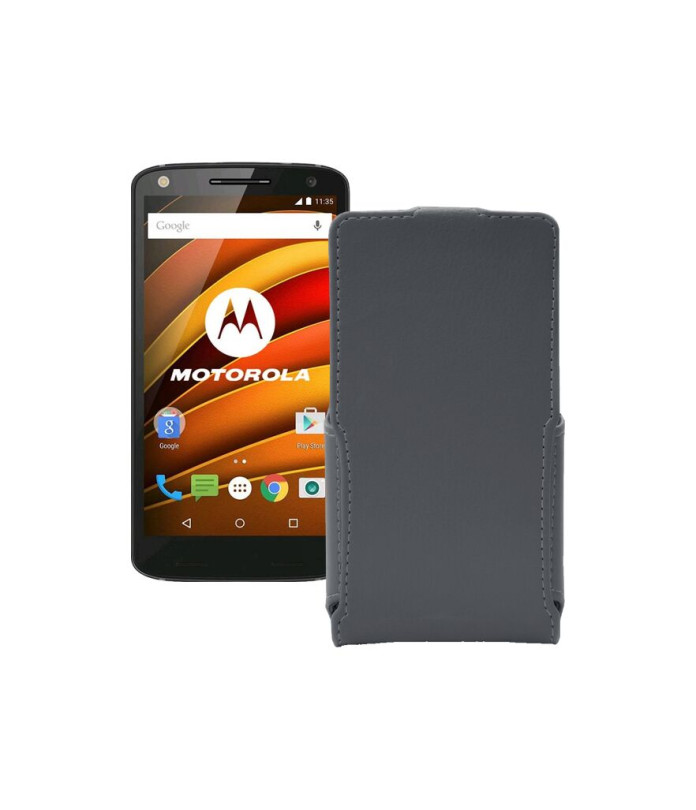 Чохол-флип з екошкіри для телефону Motorola Moto X Force (xt1580)