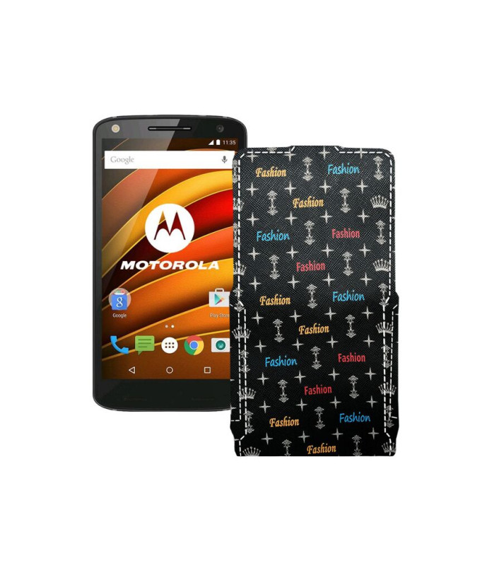 Чохол-флип з екошкіри для телефону Motorola Moto X Force (xt1580)