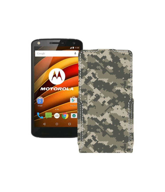 Чохол-флип з екошкіри для телефону Motorola Moto X Force (xt1580)