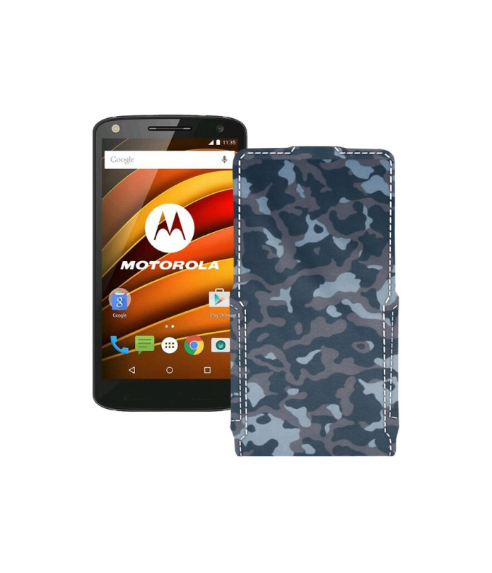 Чохол-флип з екошкіри для телефону Motorola Moto X Force (xt1580)