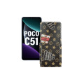 Чохол-флип з екошкіри для телефону Xiaomi Poco C51