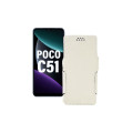 Чохол-книжка з екошкіри для телефону Xiaomi Poco C51