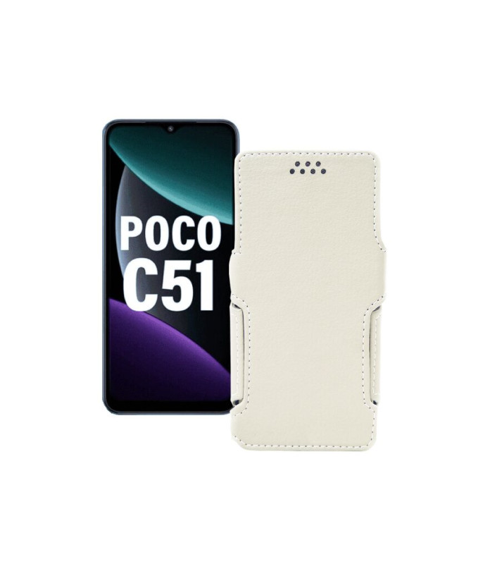 Чохол-книжка з екошкіри для телефону Xiaomi Poco C51