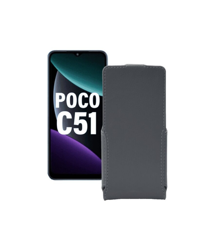 Чохол-флип з екошкіри для телефону Xiaomi Poco C51