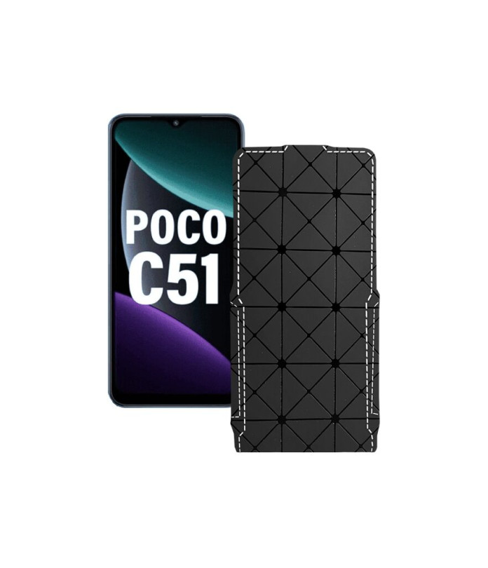 Чохол-флип з екошкіри для телефону Xiaomi Poco C51