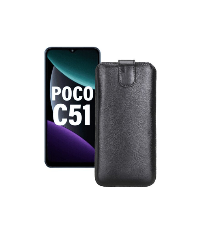 Витяжка з екошкіри для телефону Xiaomi Poco C51