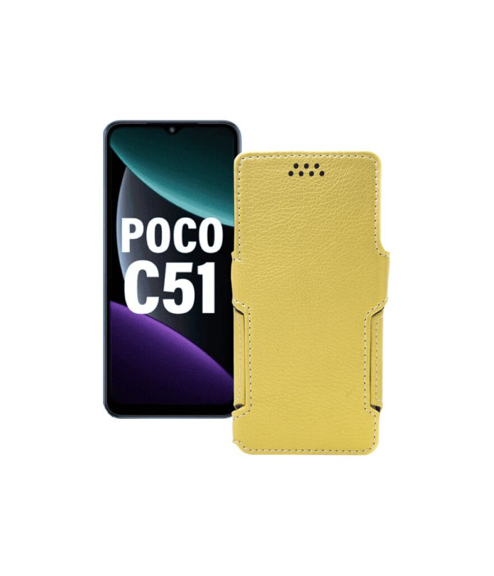 Чохол-книжка з екошкіри для телефону Xiaomi Poco C51