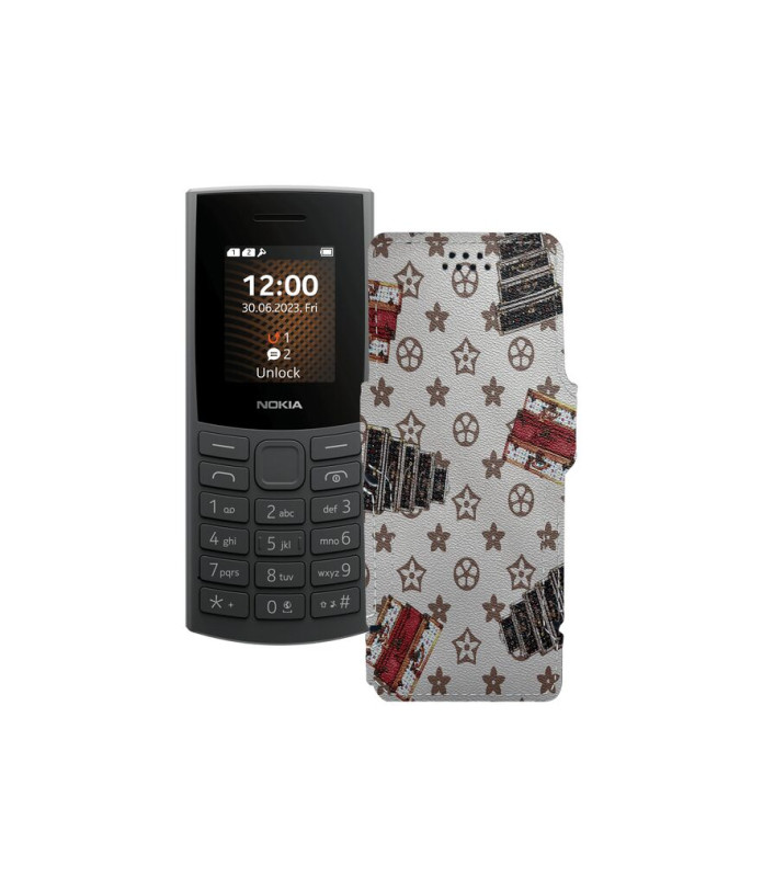 Чохол-книжка з екошкіри для телефону Nokia 106 2023