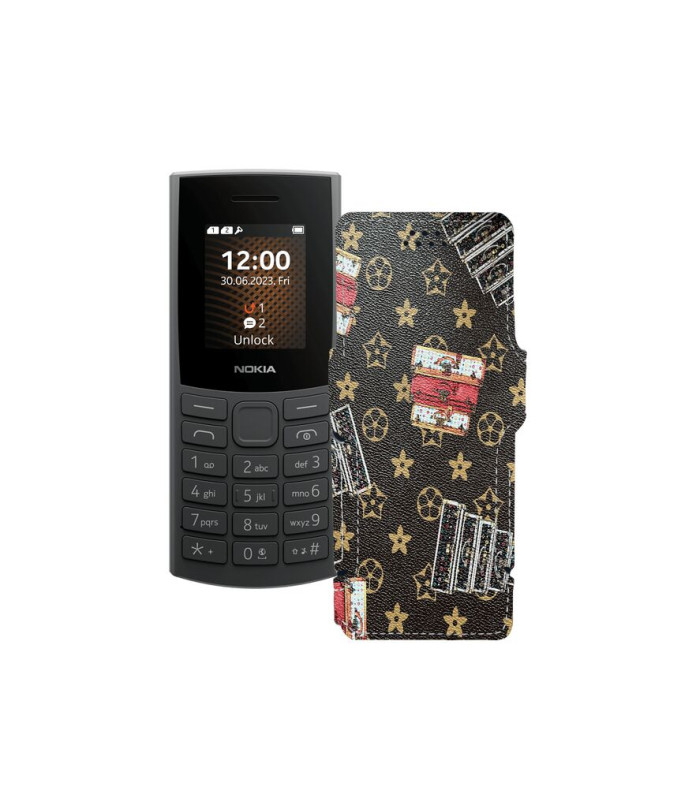 Чохол-книжка з екошкіри для телефону Nokia 106 2023