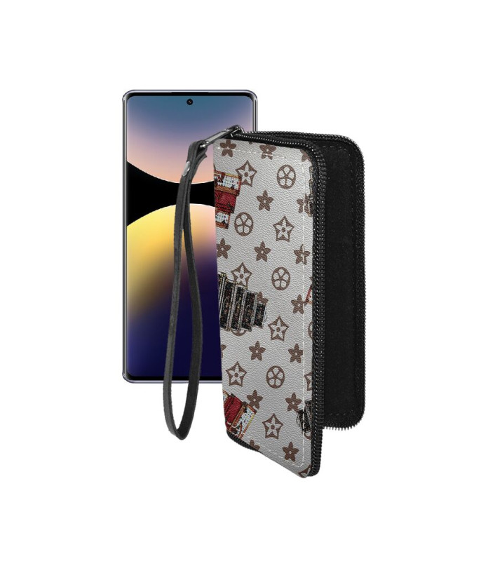 Чохол-гаманець з екошкіри для телефону Xiaomi Redmi Note 14 Pro 4G