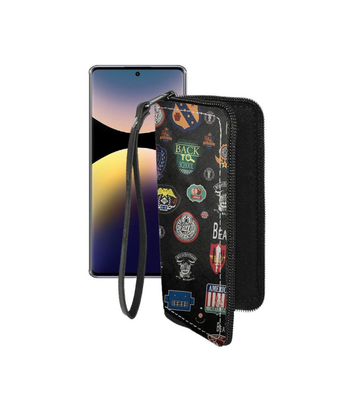 Чохол-гаманець з екошкіри для телефону Xiaomi Redmi Note 14 Pro 4G