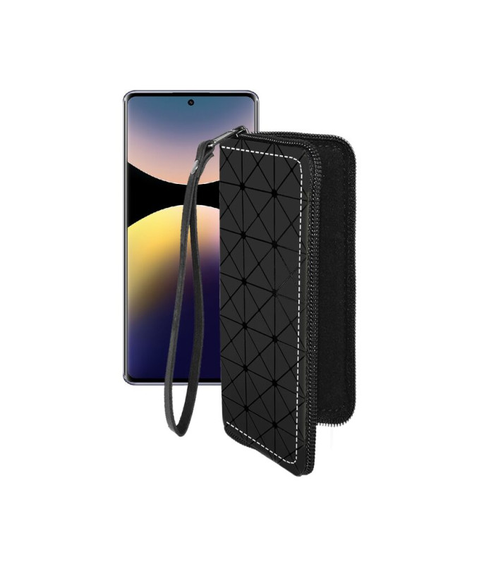 Чохол-гаманець з екошкіри для телефону Xiaomi Redmi Note 14 Pro 4G
