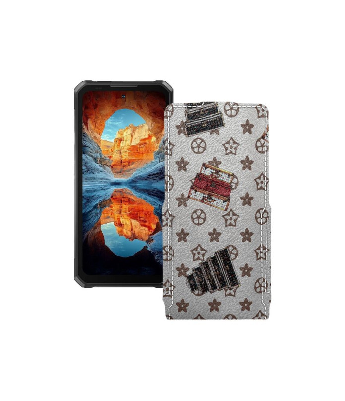 Чохол-флип з екошкіри для телефону Oukitel WP100 Titan