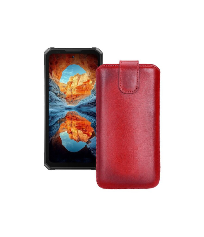 Витяжка з екошкіри для телефону Oukitel WP100 Titan
