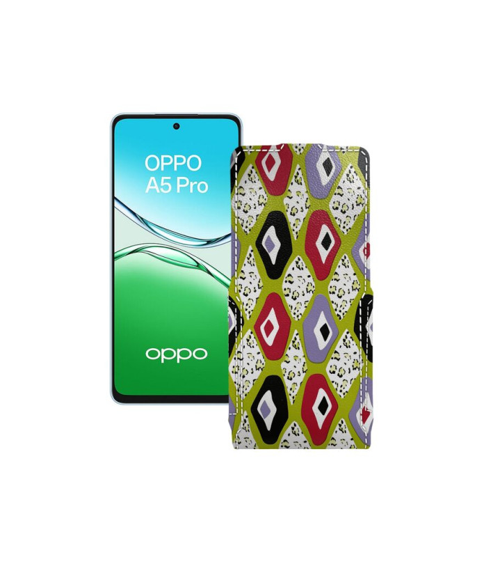 Чохол-флип з екошкіри для телефону OPPO A5 Pro (CPH2711, CPH2695)